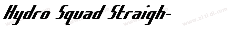 Hydro Squad Straigh字体转换